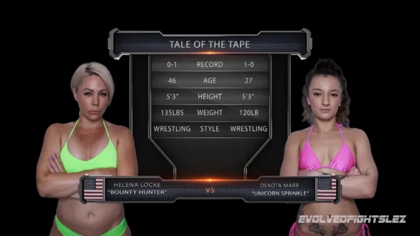Helena Locke vs Dakota Marr Lesbian Strapon Fight