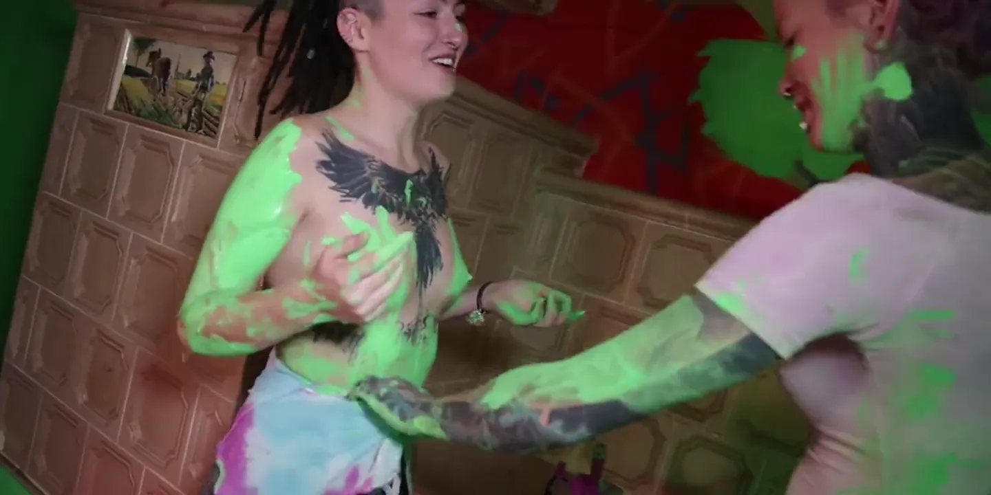 dreadhead - Tattooed Dreads Teens Anal Dildo & Fingering